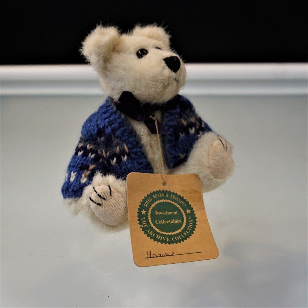 Boyds Bears And Friends Hans Archive Collection Plush Vintage 1990 - 97